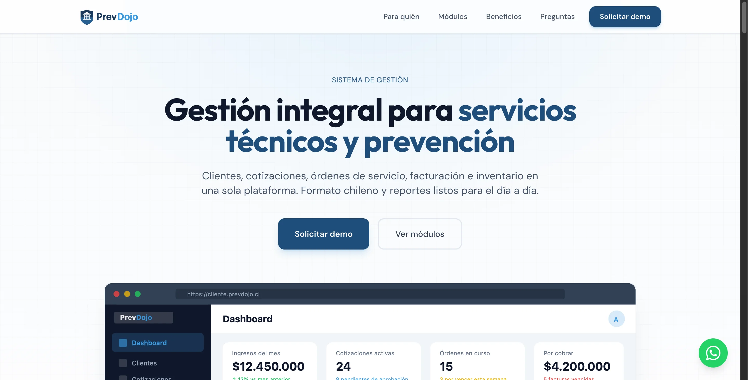 Screenshot de Prevdojo